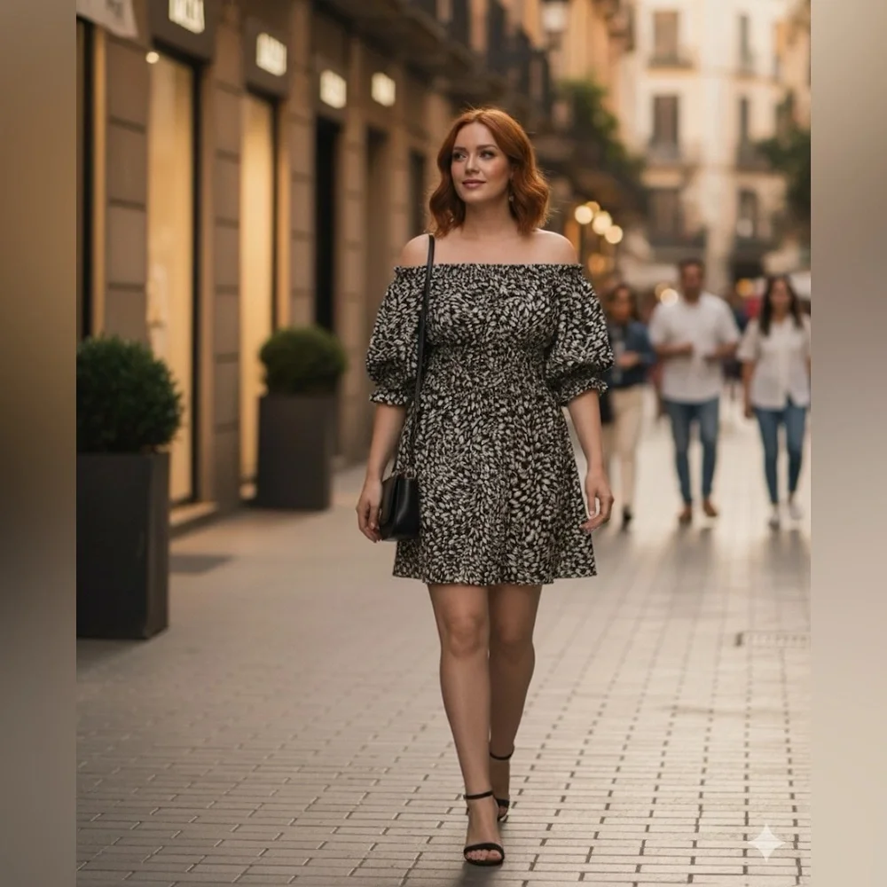 The Good Journey Off Shoulder Minidress Size XL NWT - Picture 4 of 5